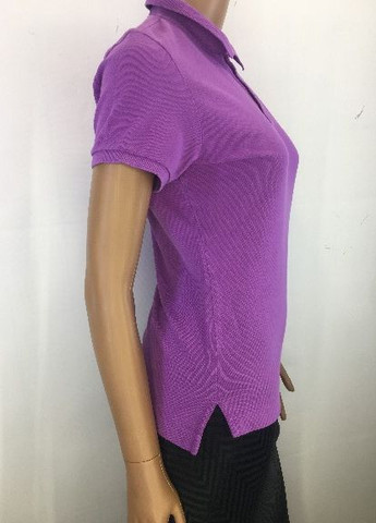Сиреневая женская футболка-футболка поло Ralph Lauren однотонная