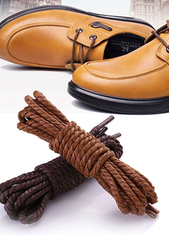 Крупные круглые шнурки с пропиткой для обуви плетеные, 120 см, цвет №6 No Brand (261764721)