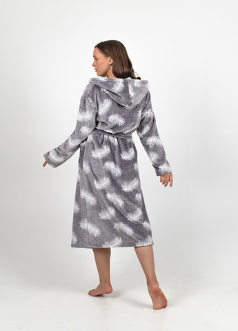 Теплый женский халат с капюшоном NEL (261405519)