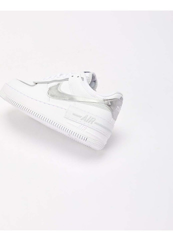 Білі осінні кросівки жіночі air force 1 low shadow Nike
