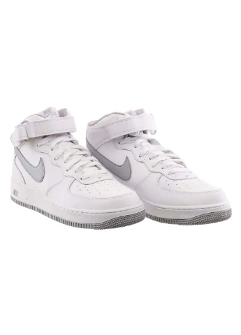 Білі кросівки чоловічі air force 1 mid '07 демісезон Nike