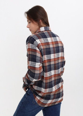 Коричневая повседневный рубашка в клетку Bagarda с длинным рукавом