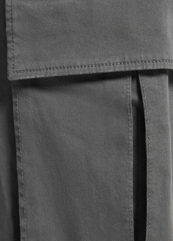 Темно-серые повседневный демисезонные брюки Bershka