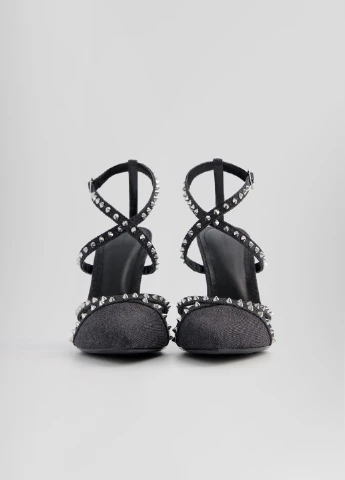 Черные мюли Bershka
