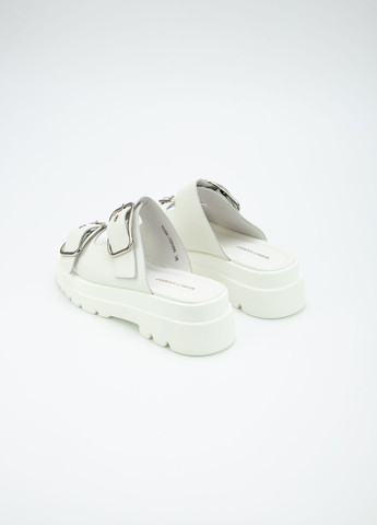 Белые шлёпанцы женские Respect