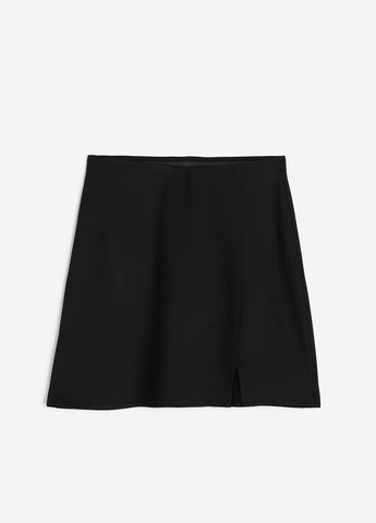Черная кэжуал однотонная юбка H&M