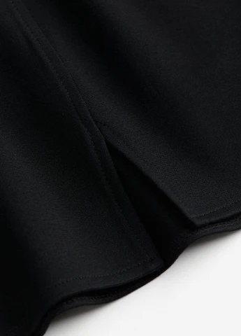 Черная кэжуал однотонная юбка H&M