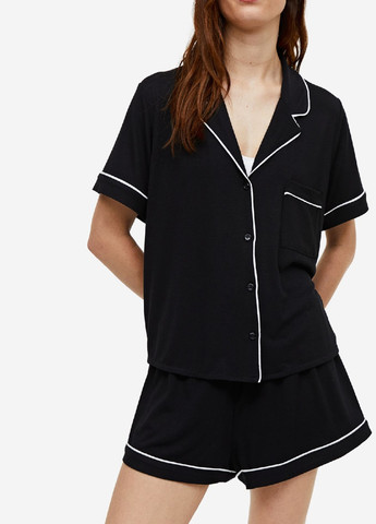 Черная всесезон пижама H&M