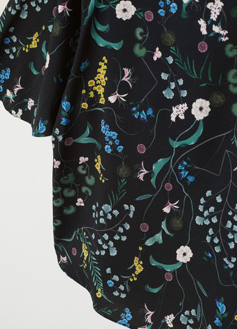 Чёрная блуза ANNA GLOVER X H&M