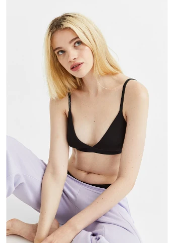 Чорний бюстгальтер H&M