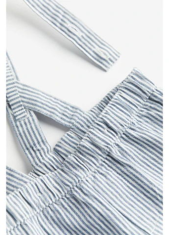 Синие кэжуал летние брюки H&M