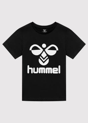 Чорна футболка з коротким рукавом Hummel