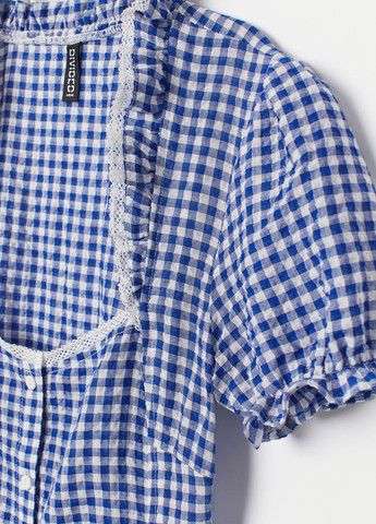 Синяя синяя летняя блузка H&M