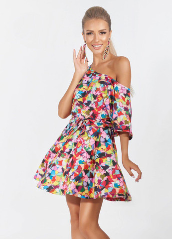 Розовое сукнi норма трикотажне літнє плаття (4924) Lemanta