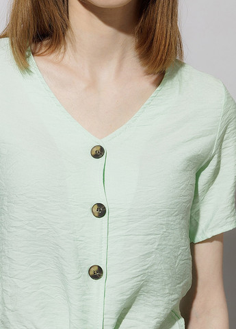 Жіноча сорочка з коротким рукавом колір м'ятний ЦБ-00219062 Tuba export (259464973)