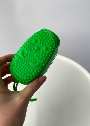 Массажная силиконовая мочалка Bath Brush WN-12 двухсторонняя с подвесной петлей Good Idea (267809088)