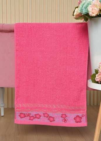 Let's Shop рушник для обличчя махровий рожевого кольору однотонний рожевий виробництво - Туреччина