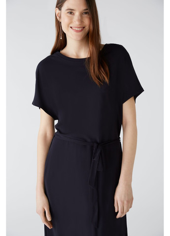 Темно-синее кэжуал женское платье темно-синий оверсайз Oui