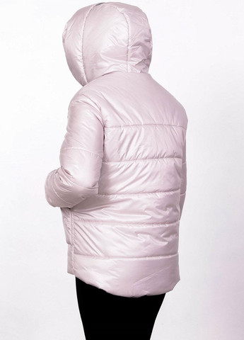 Світло-бежева куртка теплая женская 323 плащевка светло бежевая Актуаль