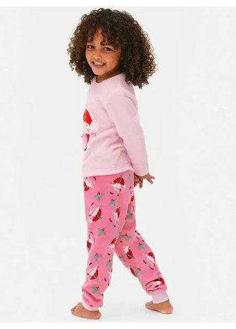 Розовая зимняя пижама (свитшот, брюки) свитшот + брюки Primark