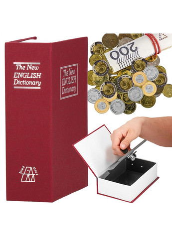 Книга-сейф (кешбокс) 24 x 16 x 5.5 см для хранения денег и ценностей HA5047 Springos (258287904)