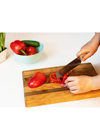 Нож кухонный овощной с силиконовой ручкой и тонким прямоугольным лезвием 31 см Kitchen Master (263931696)