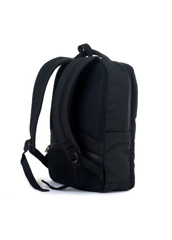 Городской вместительный непромокаемый мужской рюкзак черный с потайными карманами спинкой сеткой No Brand (258591378)