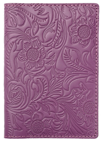 Кожаная Обложка Для Паспорта Villini 015 Цветы Сиреневая Martec (259115808)