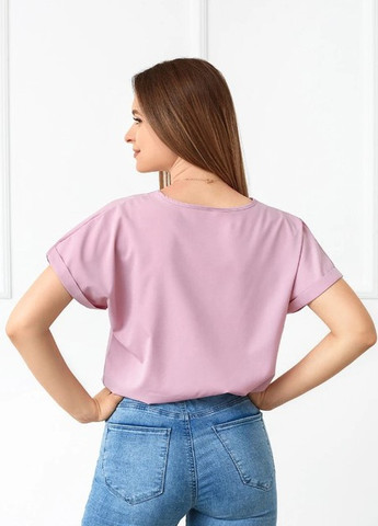 Рожево-лілова літня літня блузка-футболка Fashion Girl Moment