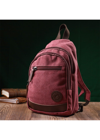 Мужская стильная сумка через плечо с уплотненной спинкой Vintagе 22175 Бордовый Vintage (267925282)