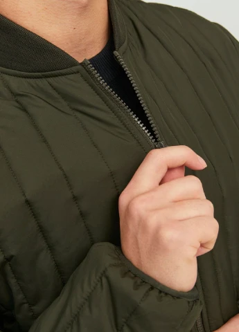 Темно-зелена куртка легка,темно-зелений,jack&jones Jack & Jones
