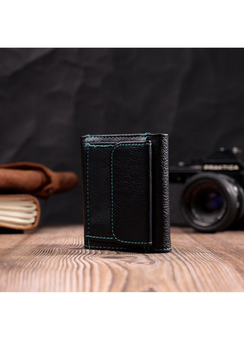 Женский небольшой кошелек из натуральной кожи 19504 Черный st leather (278001139)