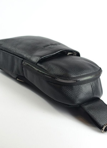 Нагрудная мужская кожаная сумка рюкзак слинг на оно плечо, сумочка молодежная из натуральной кожи No Brand (266914610)