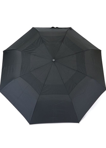 Чорна парасоля автомат чоловіча №3202, великий купол з вітровим клапаном, на 8 спиць, пряма ручка, чорний Parachase велика система антивітер (262006882)
