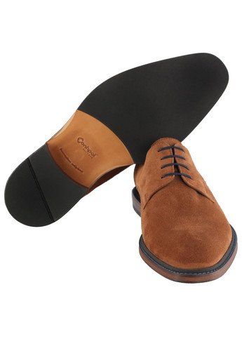 Коричневые мужские классические туфли 5073 - 2 Conhpol на шнурках