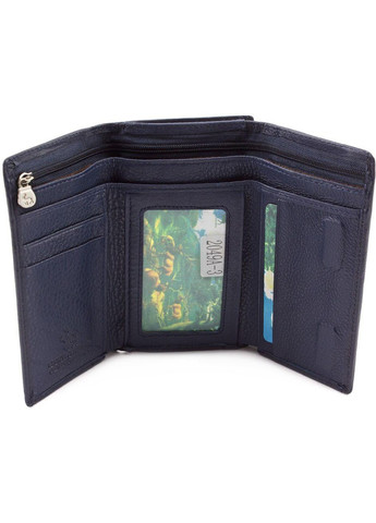 Маленький шкіряний гаманець із монетницею MC-2049A-3 (JZ6658) синій Marco Coverna (259752498)