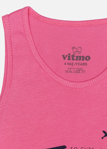 Малиновая пижама для девочки цвет малиновый цб-00217248 Vitmo