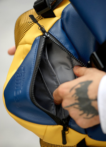 Мужской рюкзак ReneDouble желто-голубой Sambag (259937802)