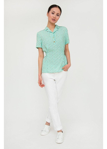 Бірюзова літня блуза s20-11063-915 Finn Flare