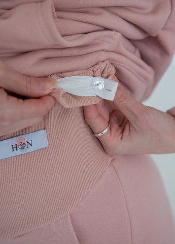 Утеплені спортивні штани-джогери для вагітних з кишенями HN (264200834)