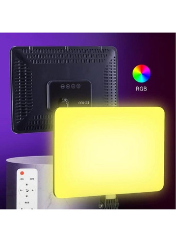 Студийная прямоугольная светодиодная лампа с пультом на штативе 2 м для фото видео съемки RGBW 14 цветов (475890-Prob) Unbranded (275068674)