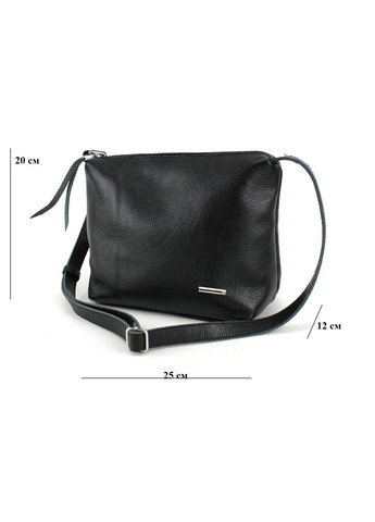 Женская кожаная сумка на плечо черная Borsacomoda (272950028)