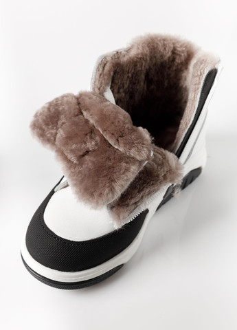 Белые повседневные зимние ботинки зимние из натуральной кожи на девочку 9068 34 22,5см белый 67880 Tutubi