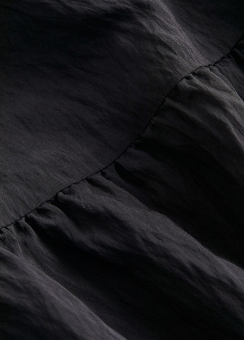 Чорна кежуал сукня з крепу на бретельках H&M однотонна