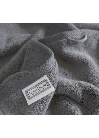 Lotus полотенце home отель premium - microcotton antrasit 70*140 550 г/м² однотонный темно-серый производство - Турция