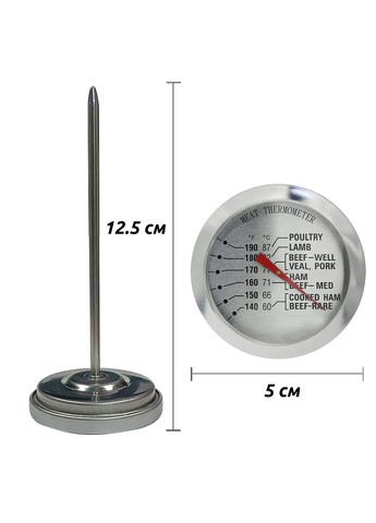Харчовий термометр градусник для м'яса зі щупом + 63 ... + 88 ºC A-Plus (259503493)
