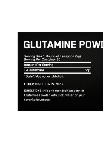 Glutamine Powder 300 g /60 servings/ Optimum Nutrition (256722607)