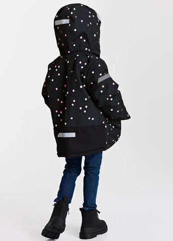Черная зимняя куртка для девочки 9256 92 см черный 69606 H&M