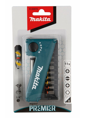 Набор бит торсионных 11 шт Impact Premier E-12441 Makita (257196432)