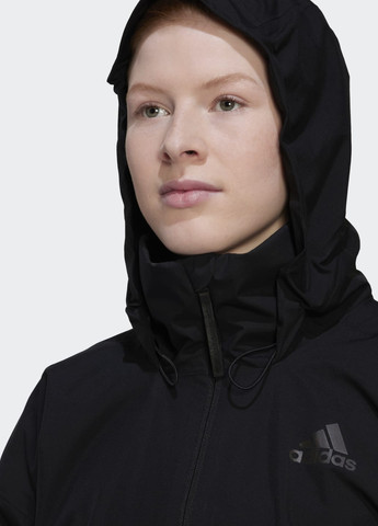 Черная демисезонная куртка terrex traveer rain.rdy adidas